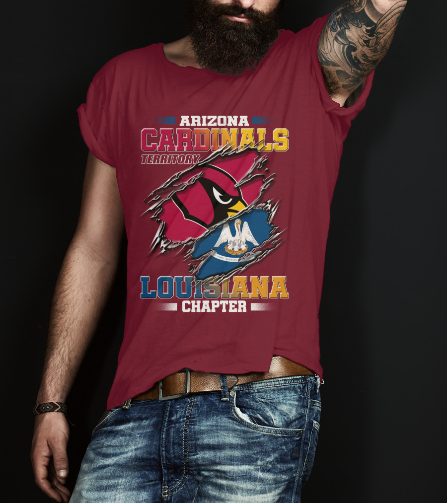 Arizona Cardinals Territory Louisiana Chapter T-Shirt
