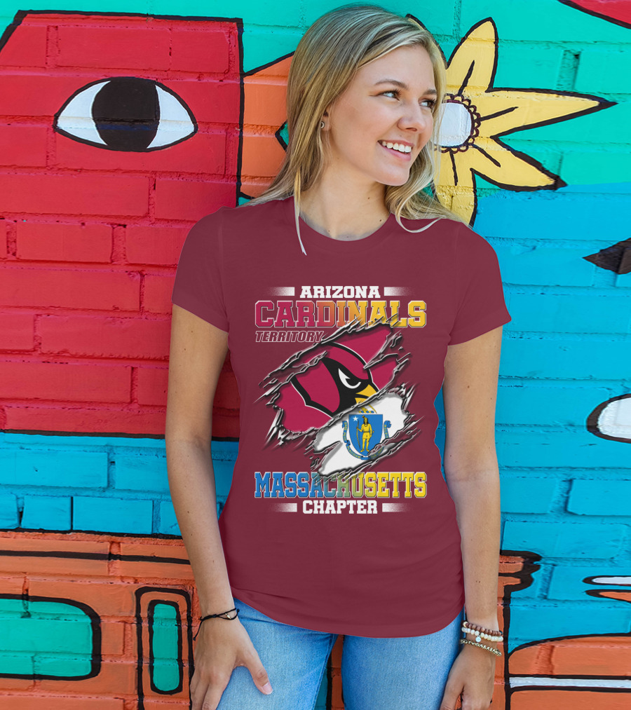Arizona Cardinals Territory Massachusetts Chapter T-Shirt