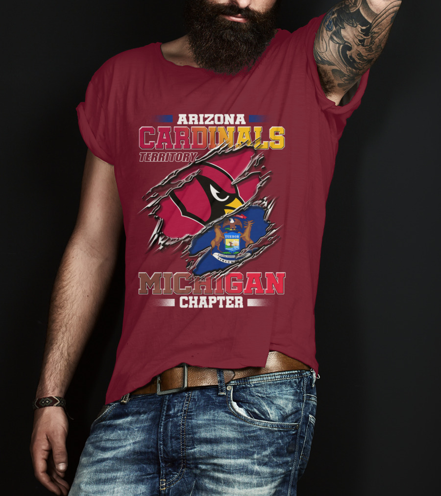 Arizona Cardinals Territory Michigan Chapter T-Shirt