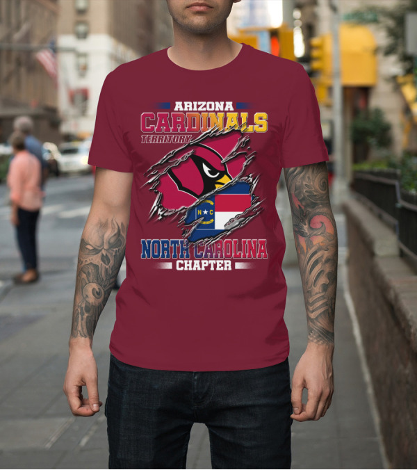 Shirt: Arizona Cardinals Territory North Carolina Chapter T-Shirt Arizona Cardinals Territory North Carolina Chapter T-Shirt