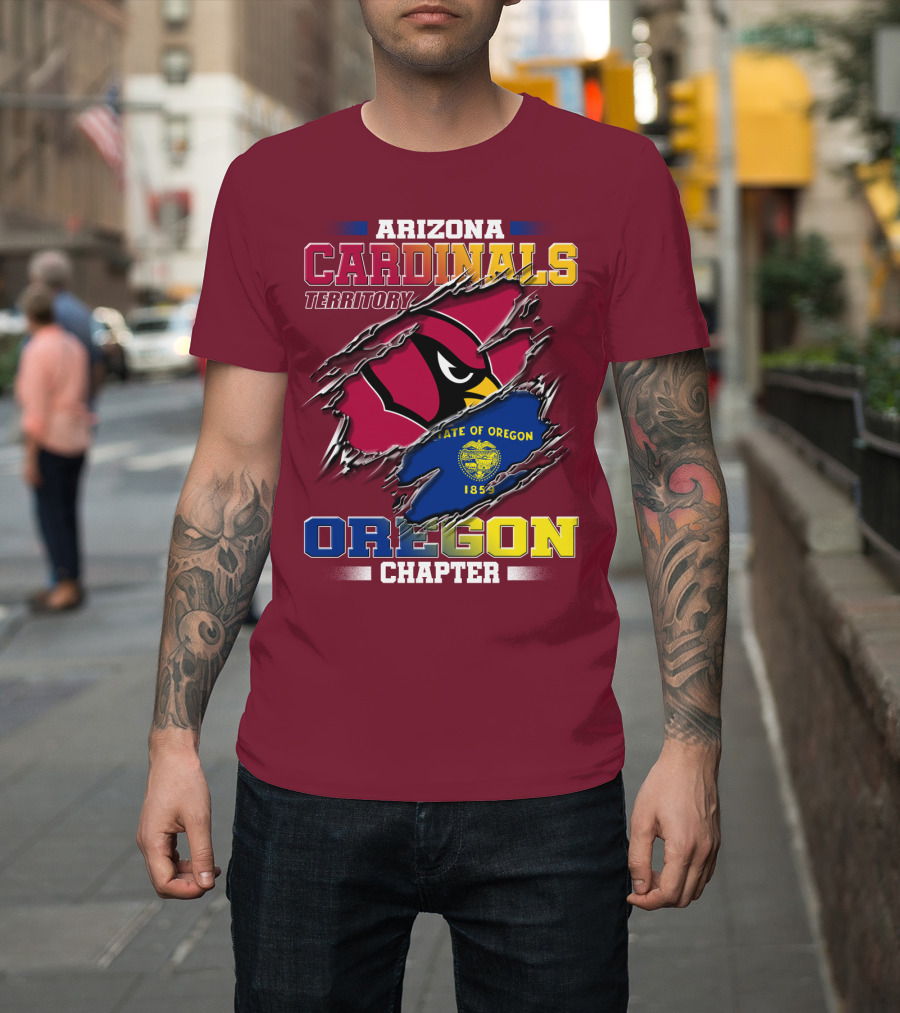Arizona Cardinals Territory Oregon Chapter State Of Oregon 1859 T-Shirt