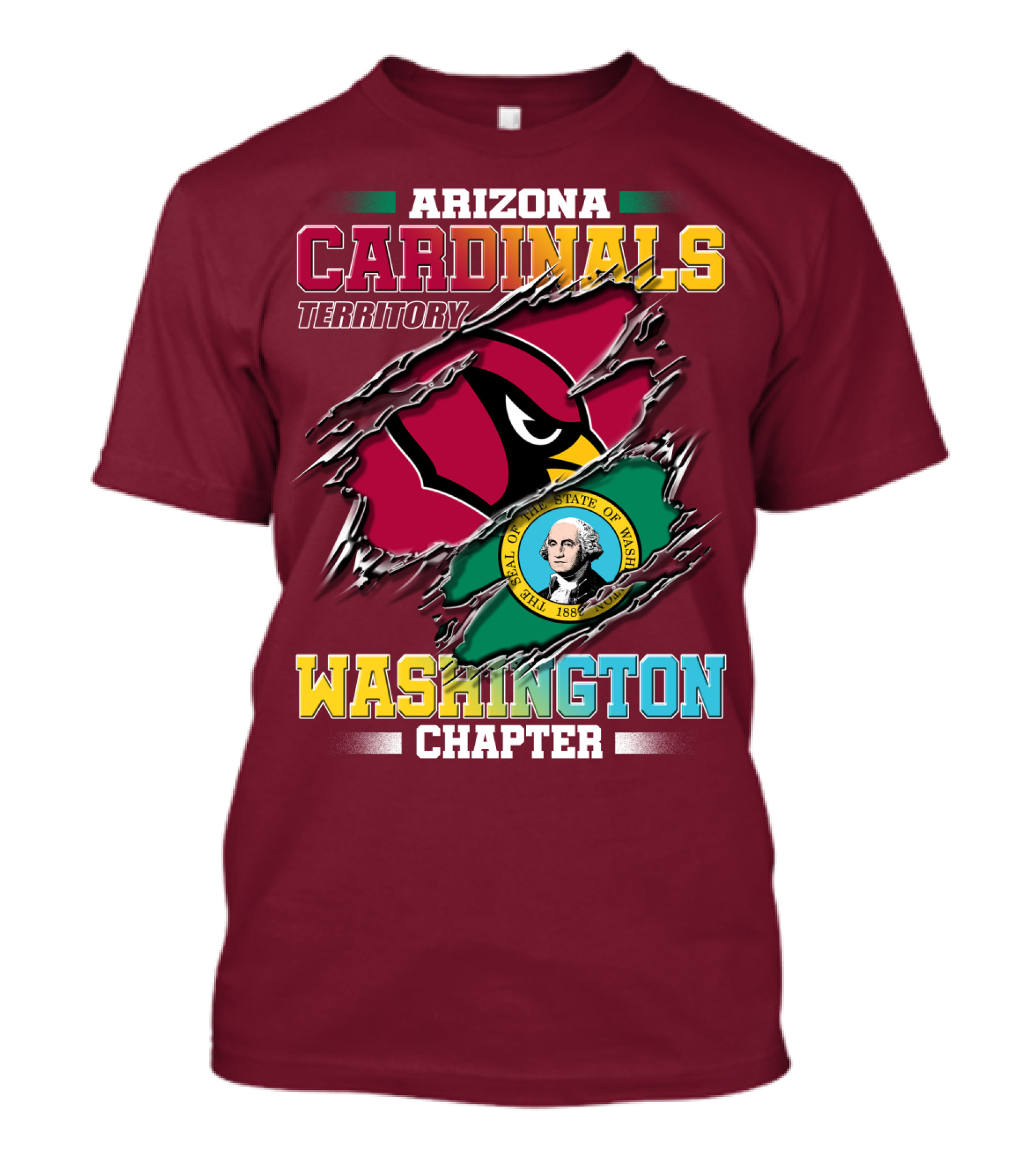Arizona Cardinals Territory Washington Chapter T-Shirt