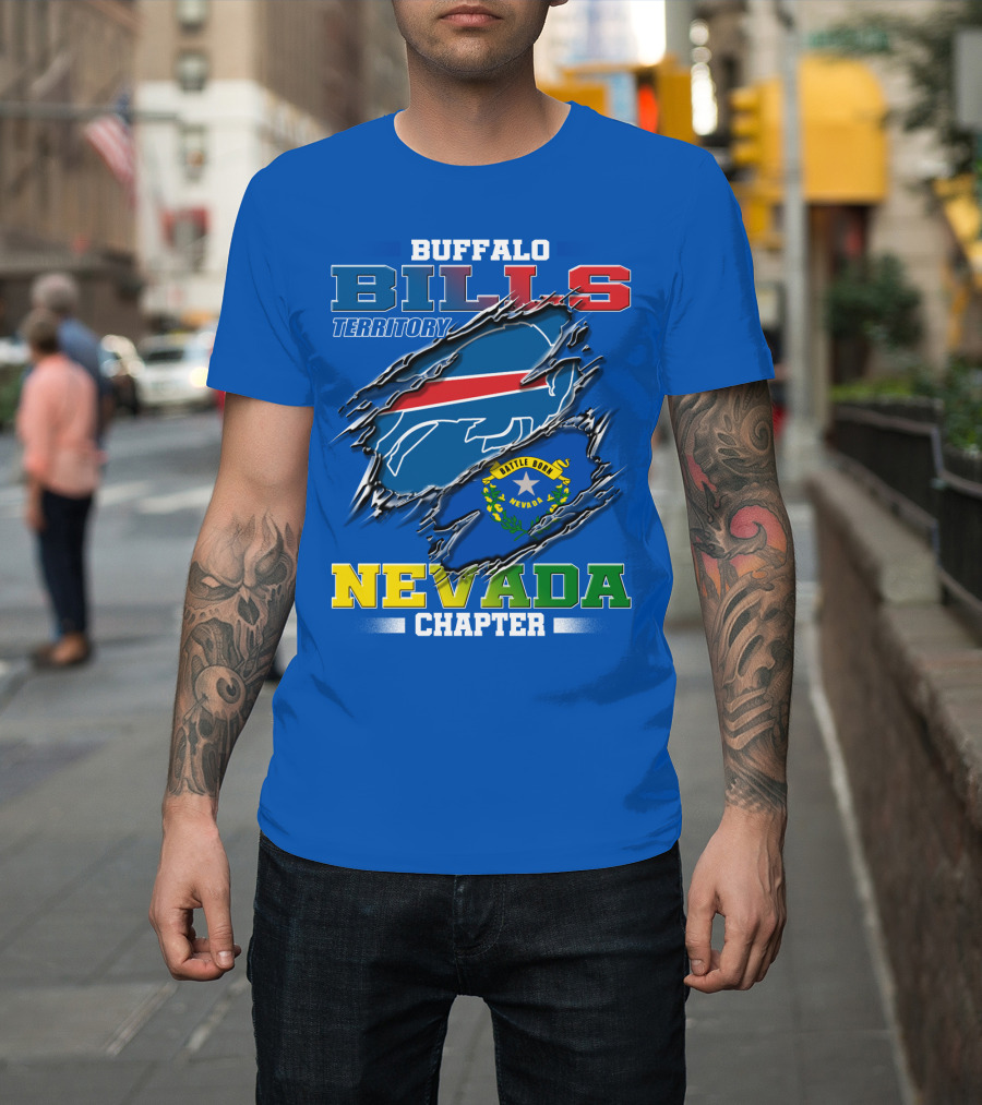 Buffalo Bills Territory Nevada Chapter Battle Born T-Shirt