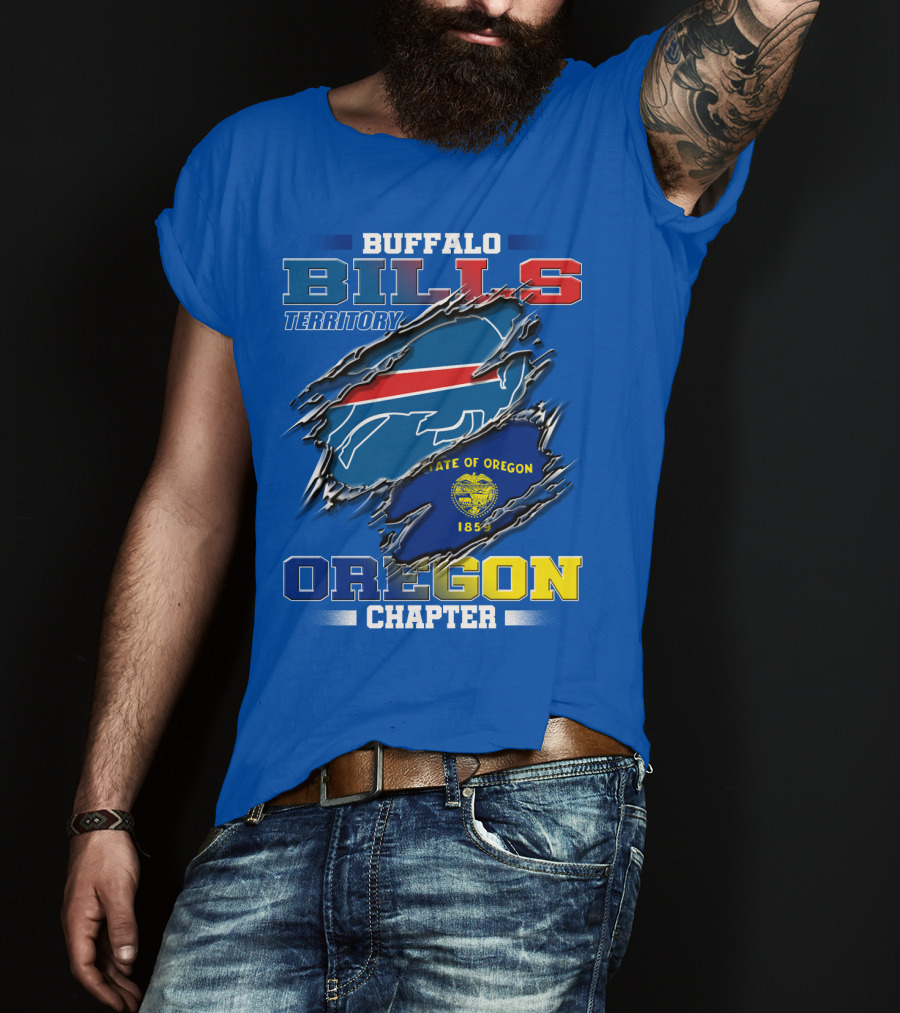 Buffalo Bills Territory Oregon Chapter State Of Oregon 1859 T-Shirt