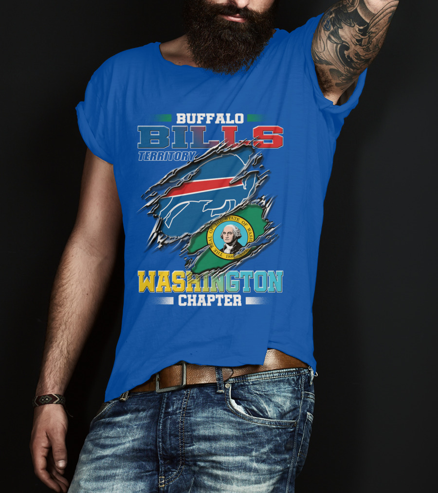 Buffalo Bills Territory Washington Chapter Seal Of The State Of Washington T-Shirt