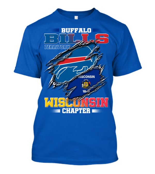 Buffalo Bills Territory Wisconsin Chapter 1848 T-Shirt