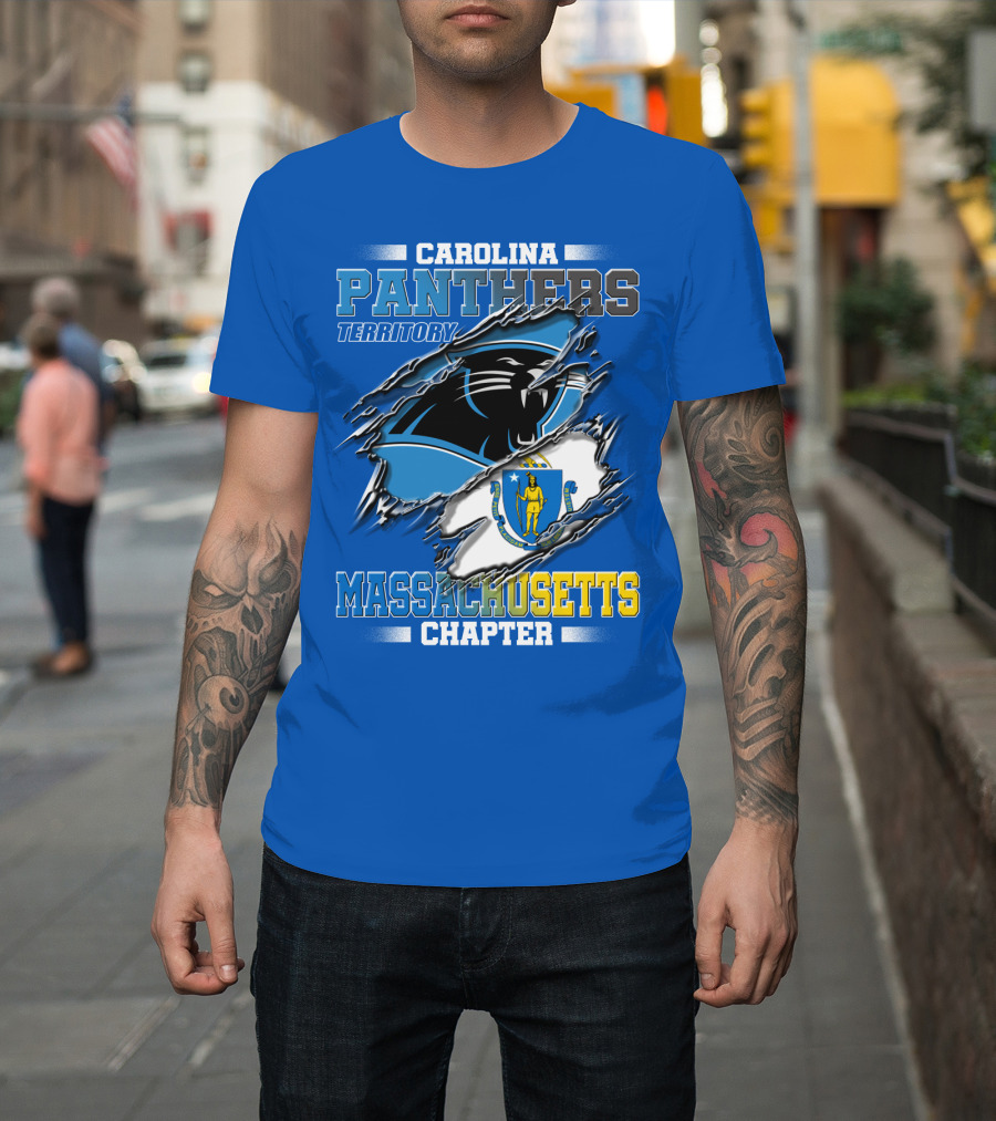 Carolina Panthers Territory Massachusetts Chapter T-Shirt