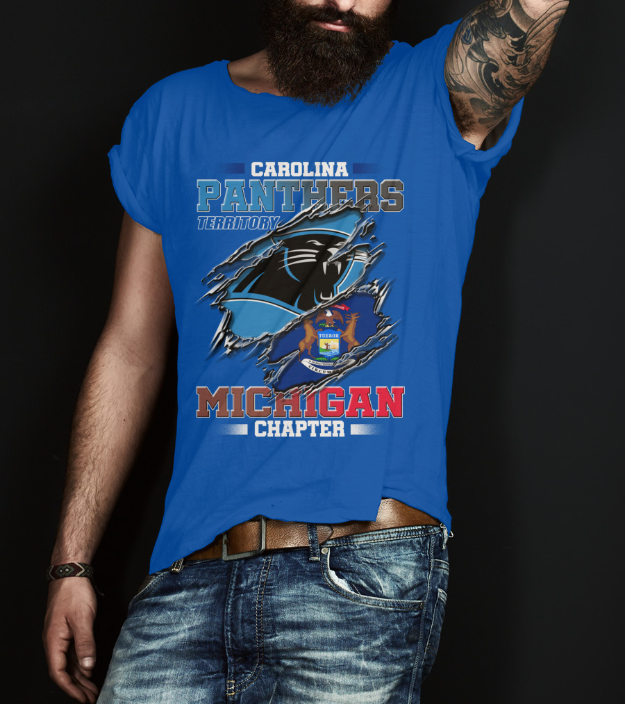 Carolina Panthers Territory Michigan Chapter T-Shirt