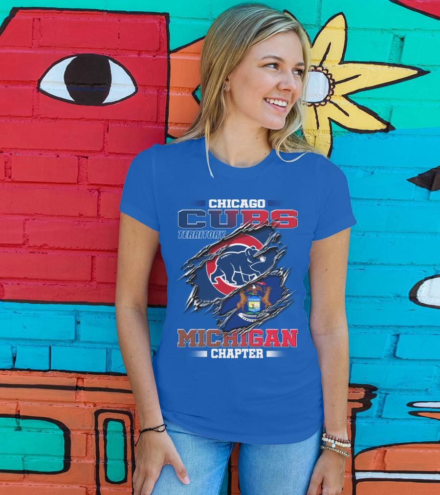 Chicago Cubs Territory Michigan Chapter T-Shirt