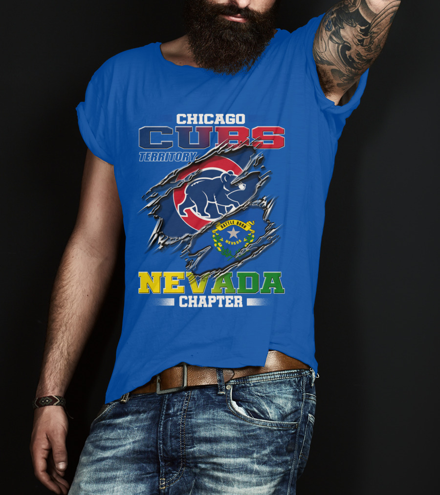 Chicago Cubs Territory Nevada Chapter Battle Born T-Shirt