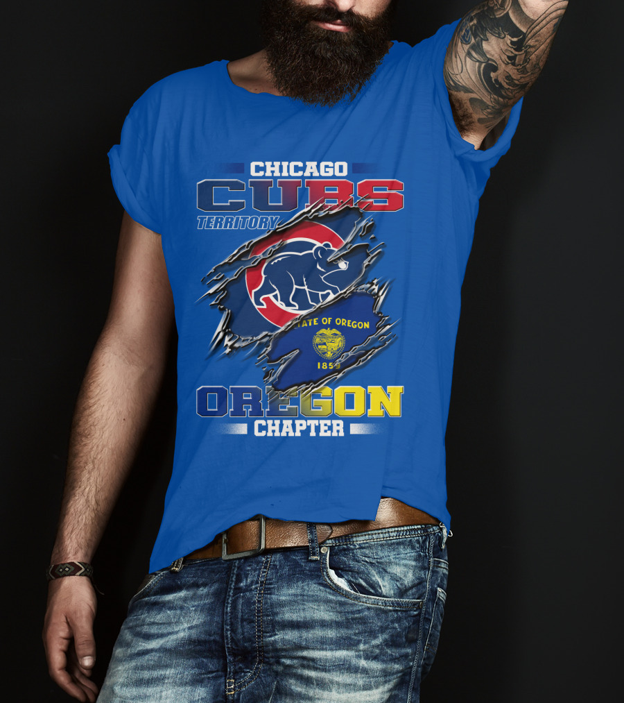 Chicago Cubs Territory Oregon Chapter State Of Oregon 1859 T-Shirt