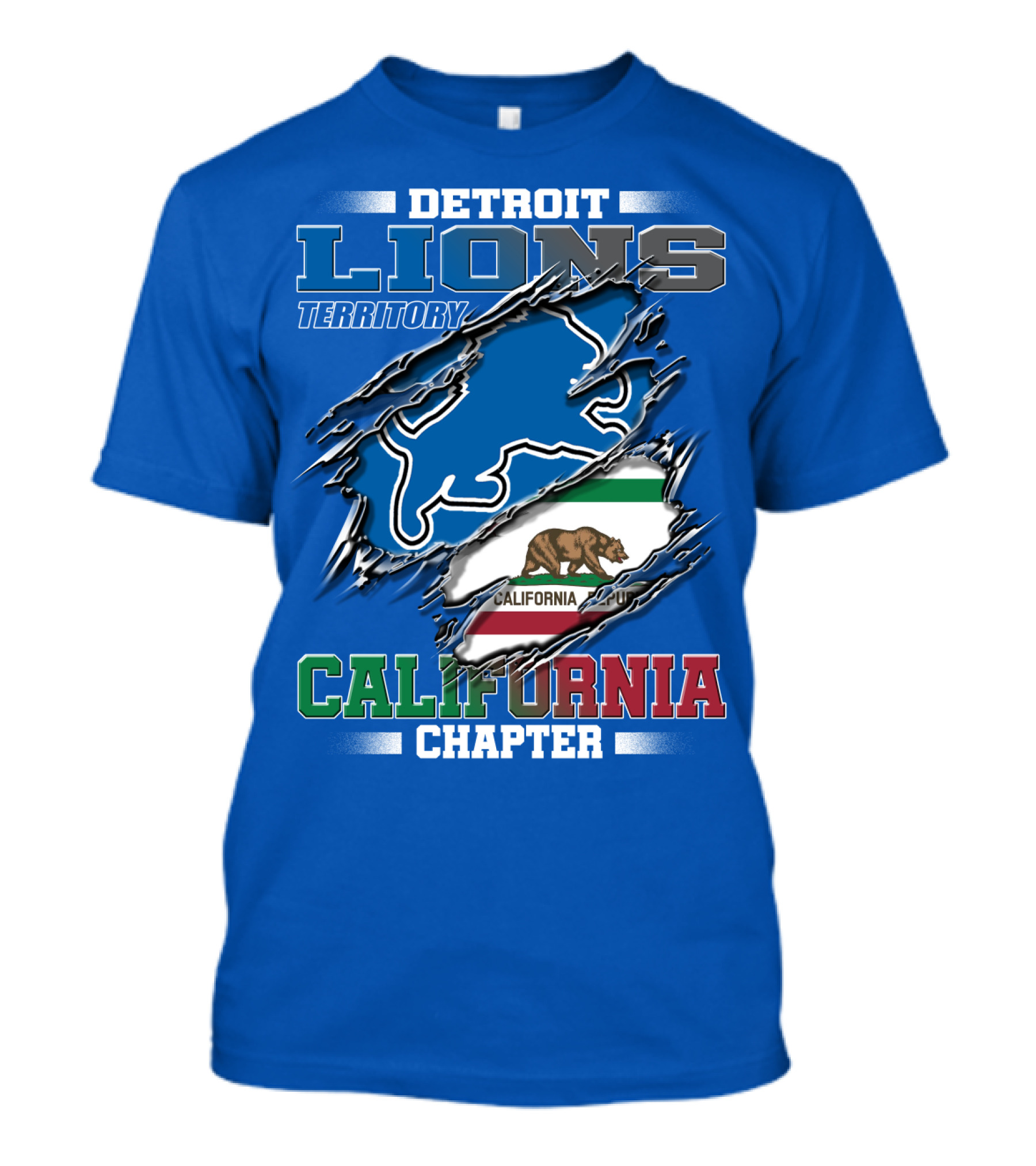 Detroit Lions Territory California Chapter T-Shirt