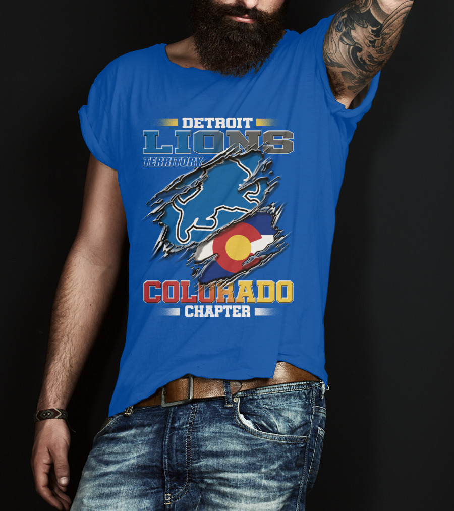 Detroit Lions Territory Colorado Chapter T-Shirt