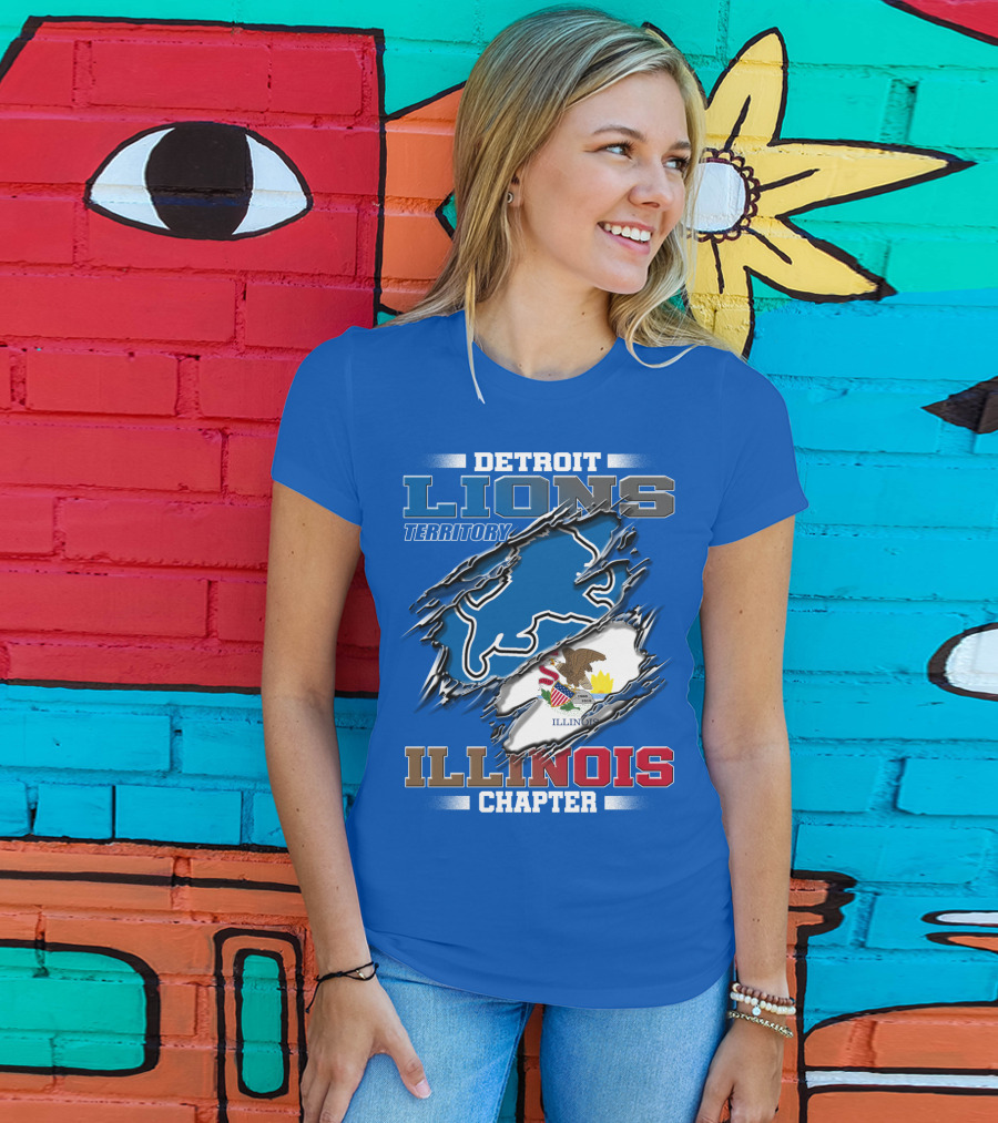 Detroit Lions Territory Illinois Chapter T-Shirt