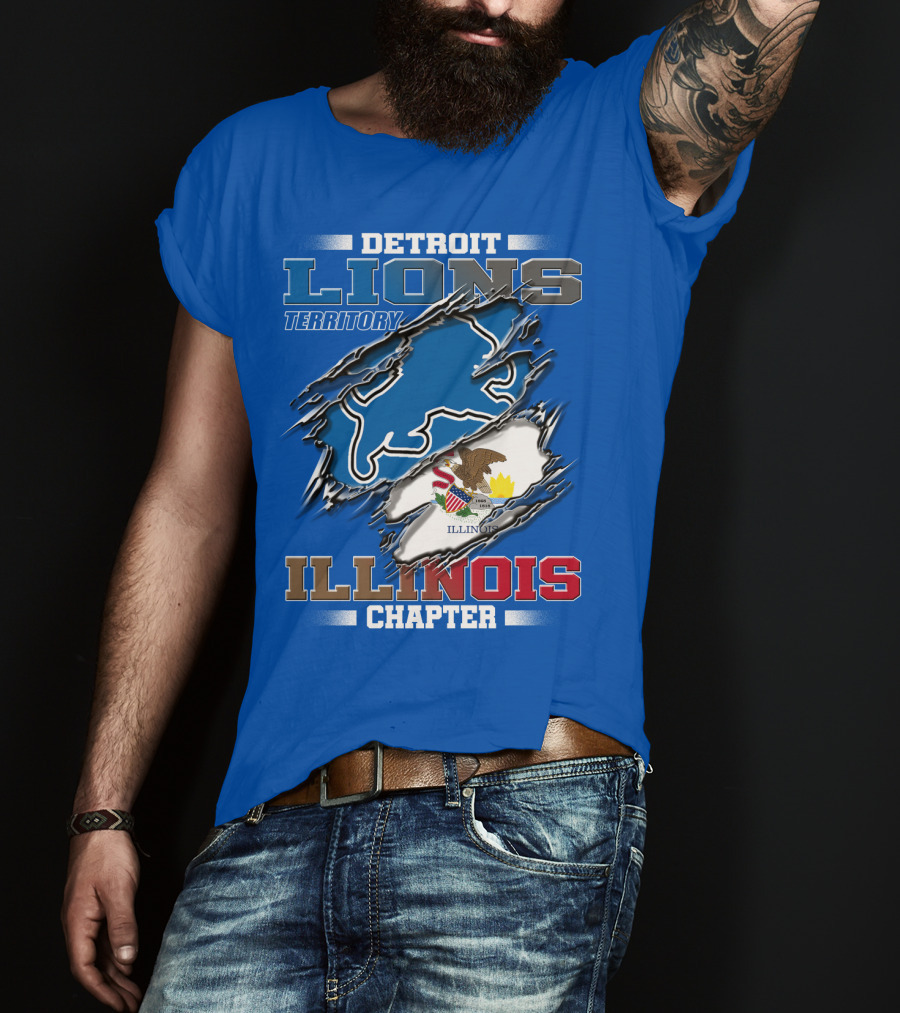 Detroit Lions Territory Illinois Chapter T-Shirt