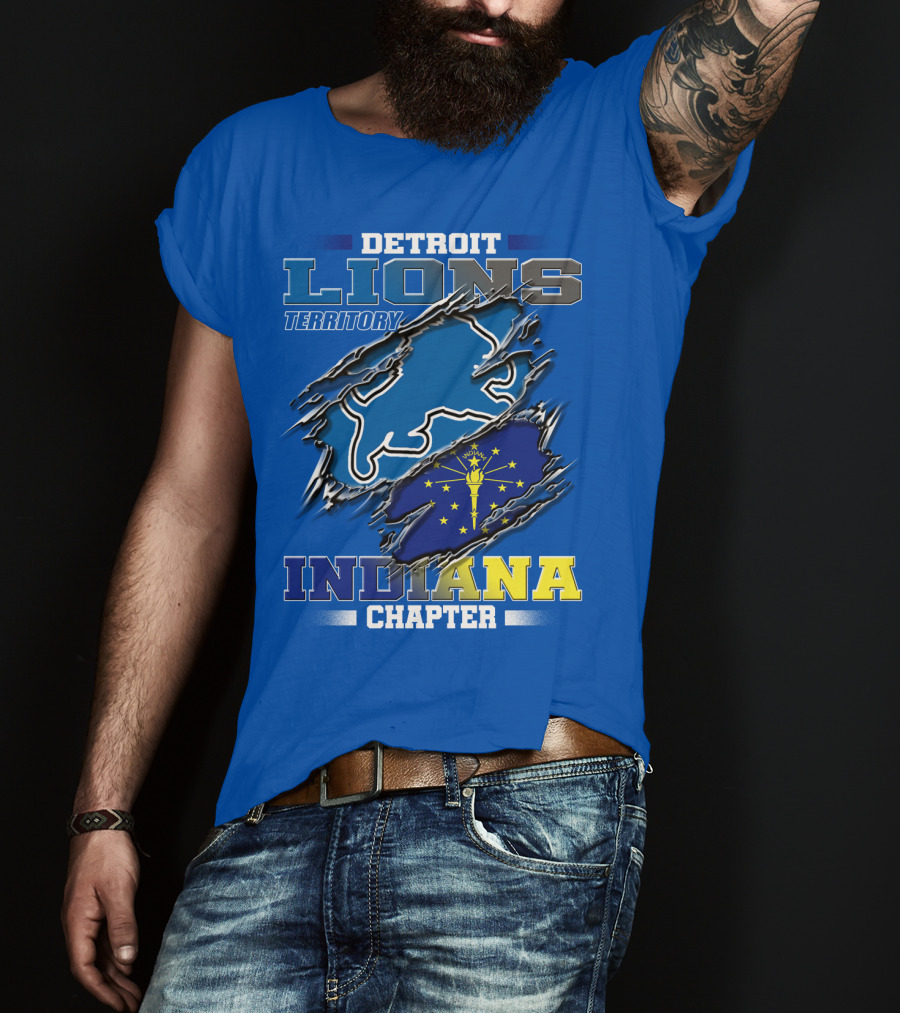 Detroit Lions Territory Indiana Chapter T-Shirt