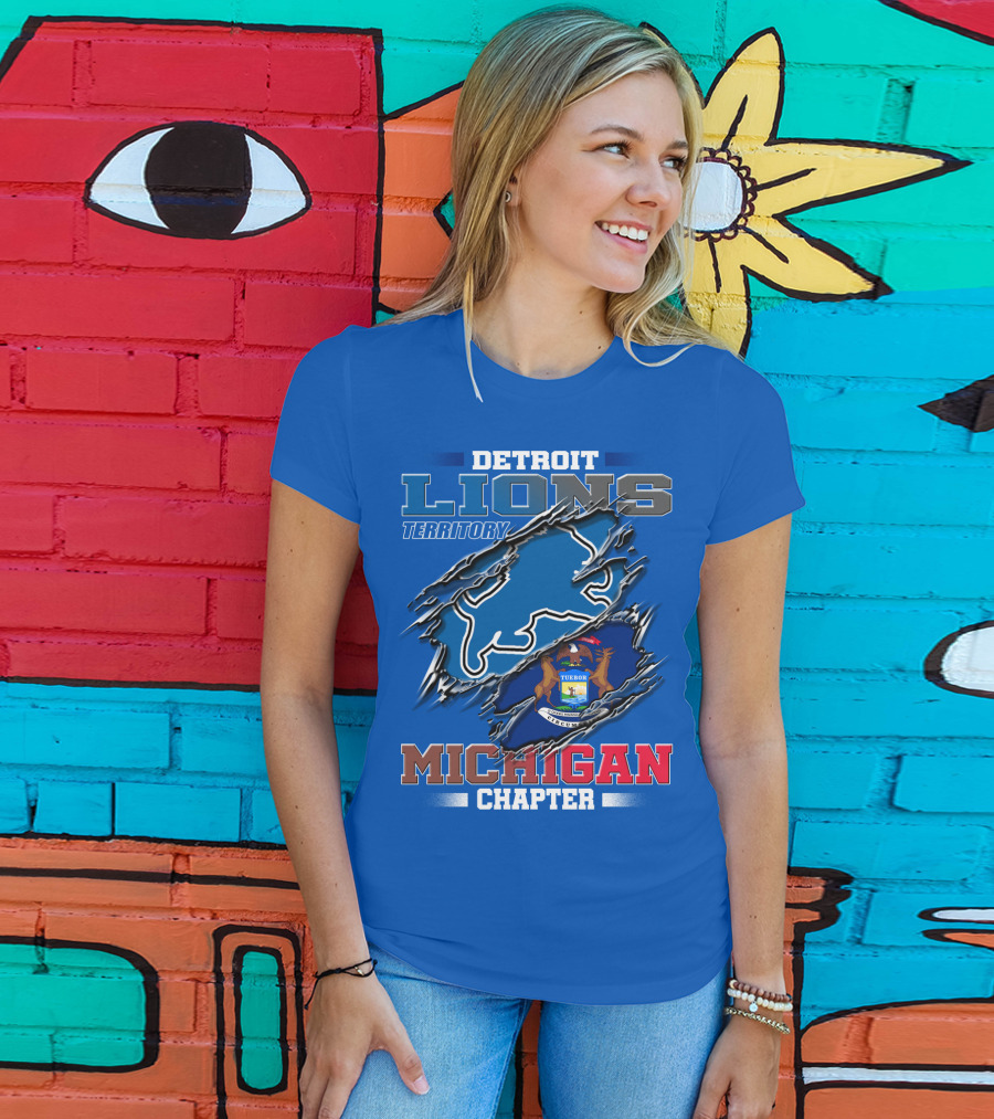 Detroit Lions Territory Michigan Chapter T-Shirt