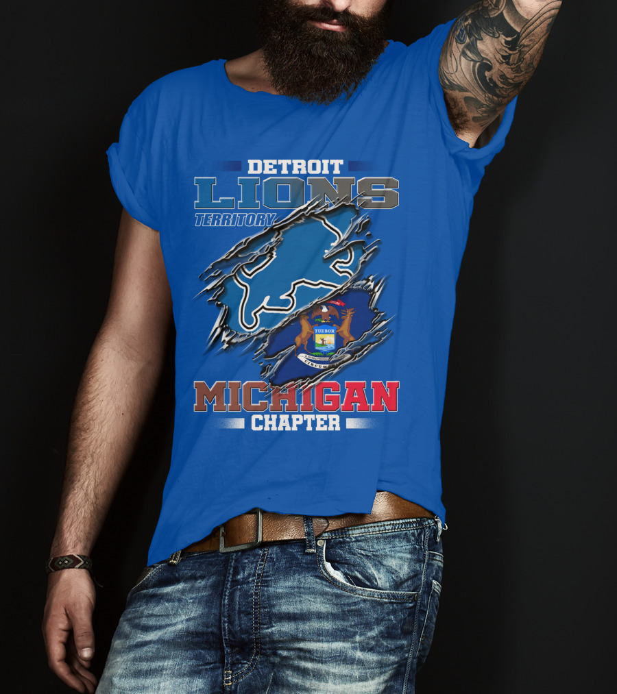 Detroit Lions Territory Michigan Chapter T-Shirt