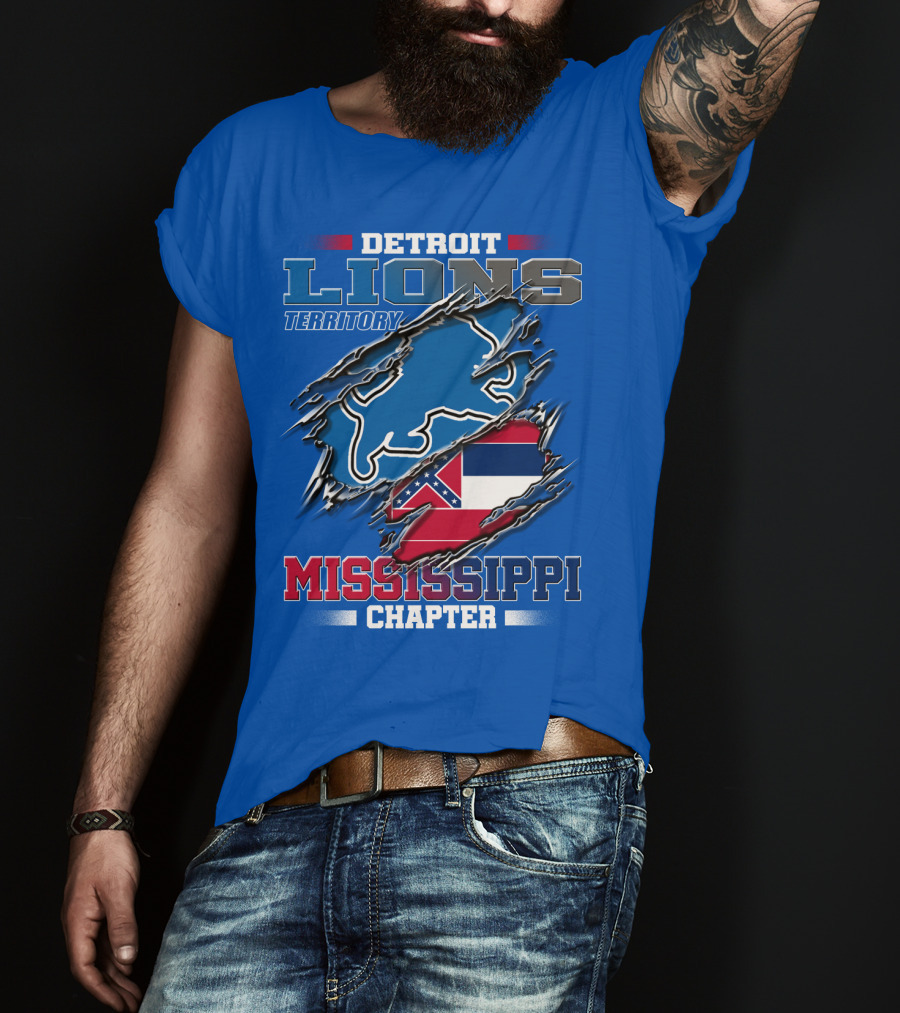 Detroit Lions Territory Mississippi Chapter T-Shirt