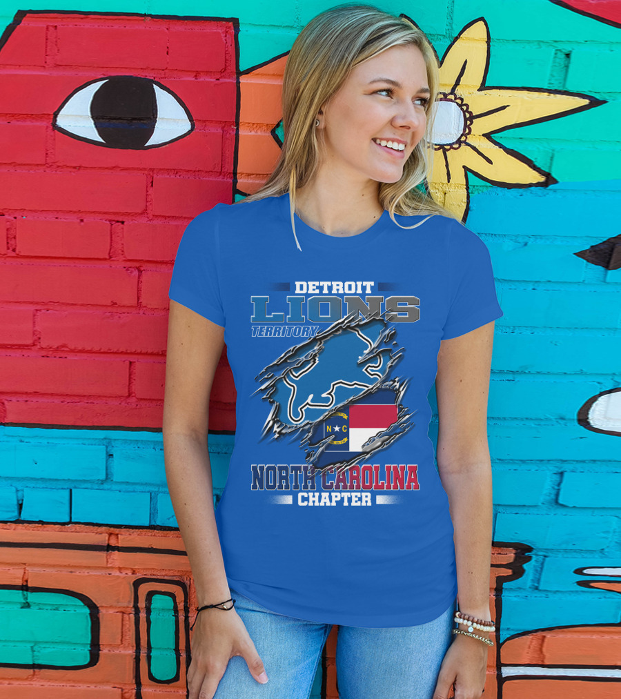 Detroit Lions Territory North Carolina Chapter T-Shirt