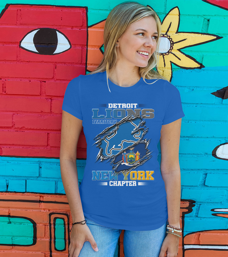 Detroit Lions Territory New York Chapter T-Shirt