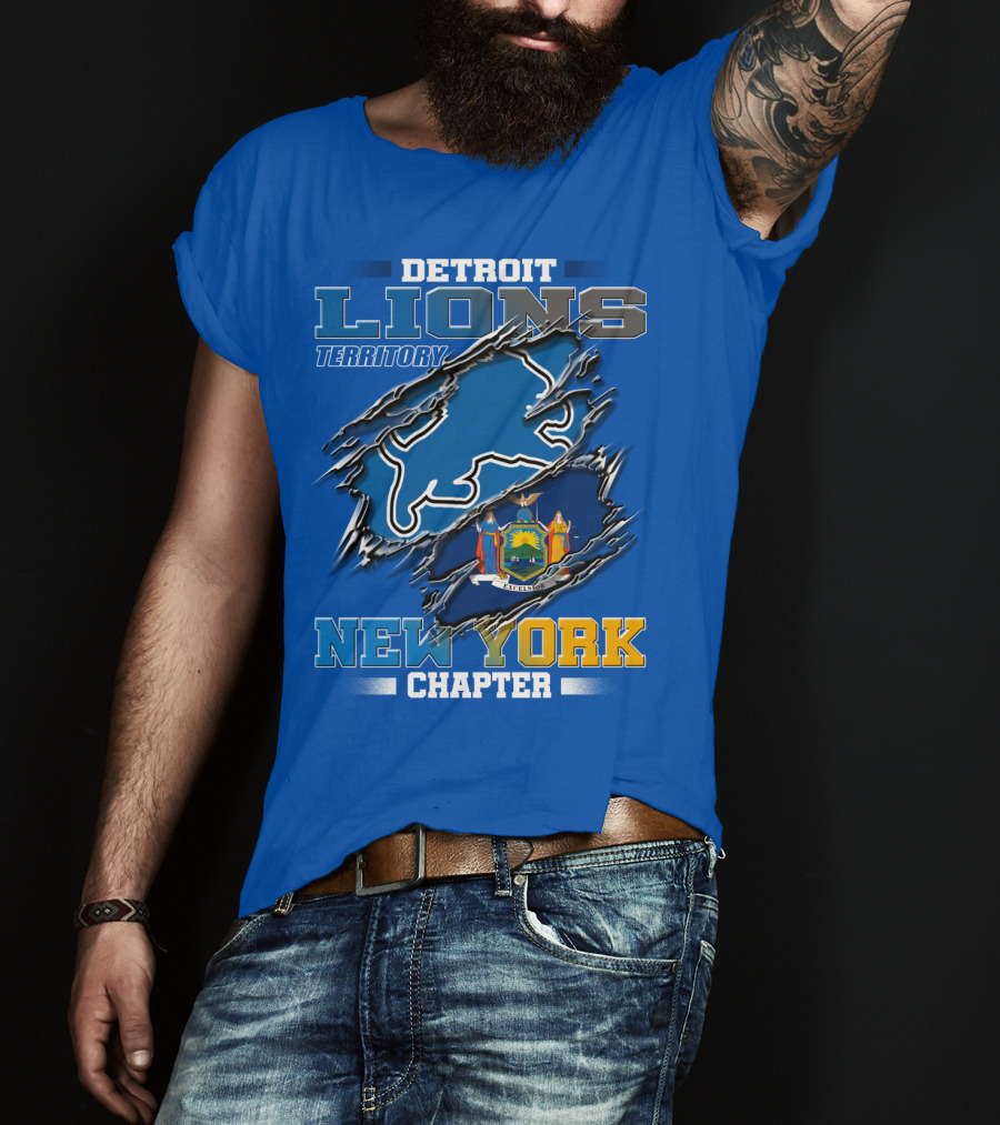Detroit Lions Territory New York Chapter T-Shirt