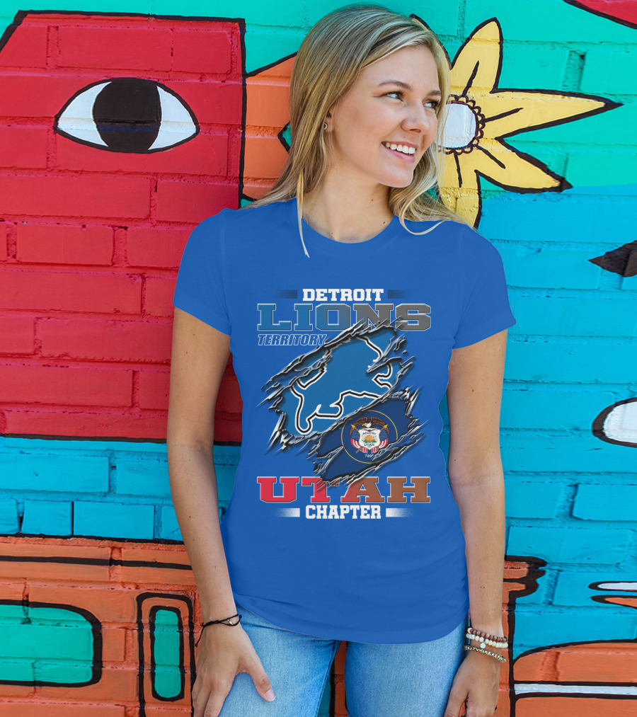 Detriot Lions Territory Utah Chapter T-Shirt