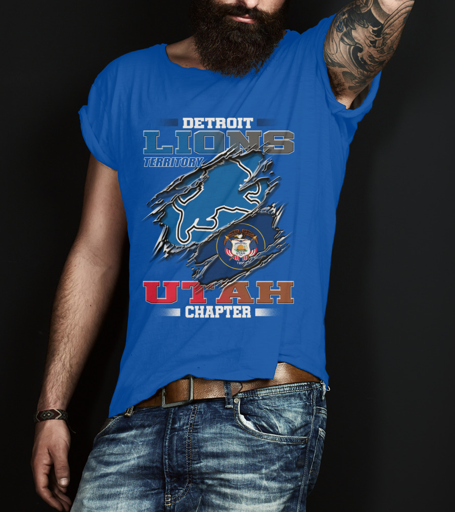 Detriot Lions Territory Utah Chapter T-Shirt