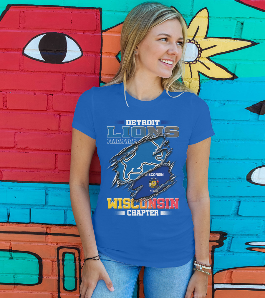 DETROIT LIONS TERRITORY WISCONSIN CHAPTER 1848 T-Shirt
