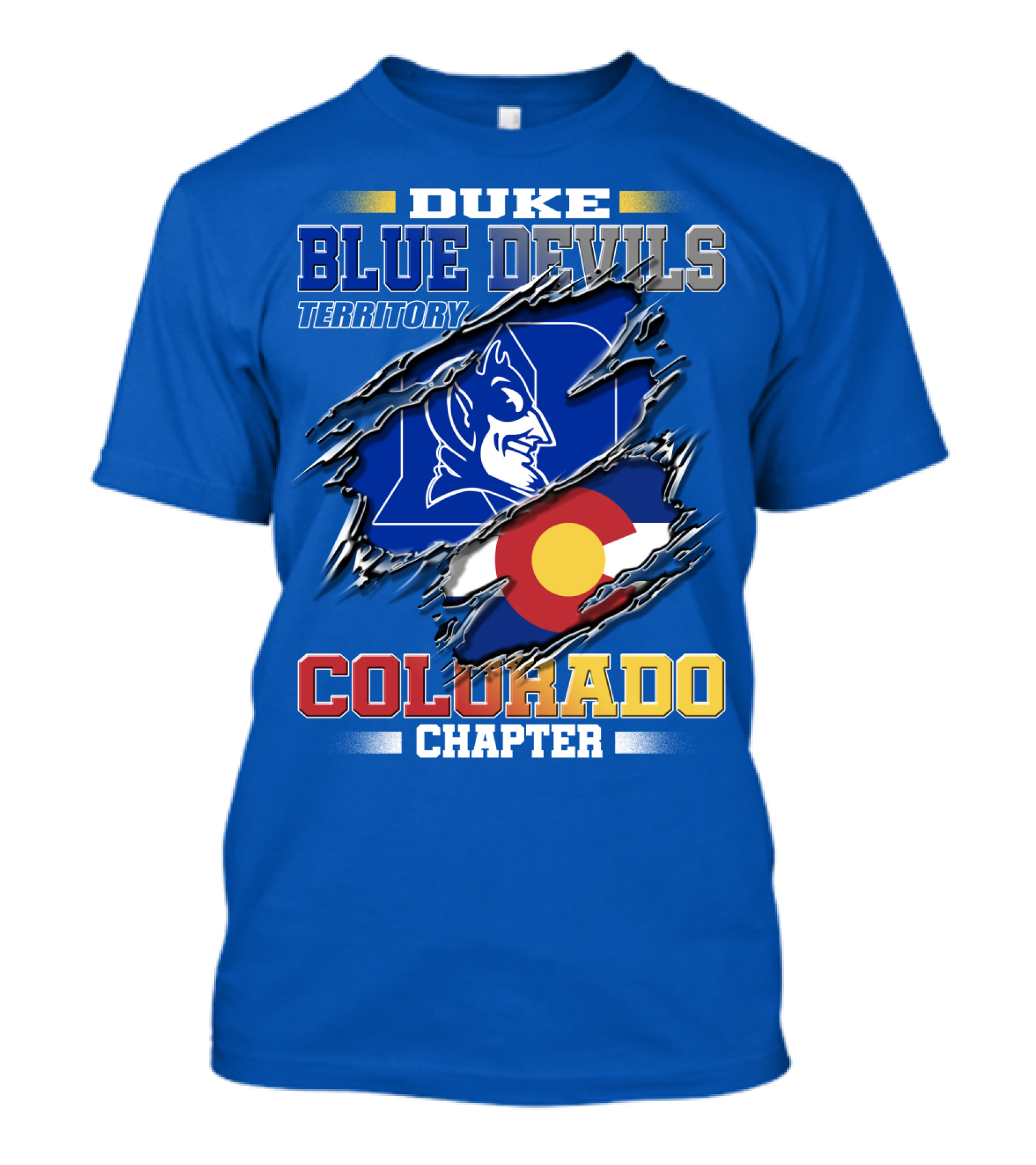 Duke Blue Devils Territory Colorado Chapter T-Shirt