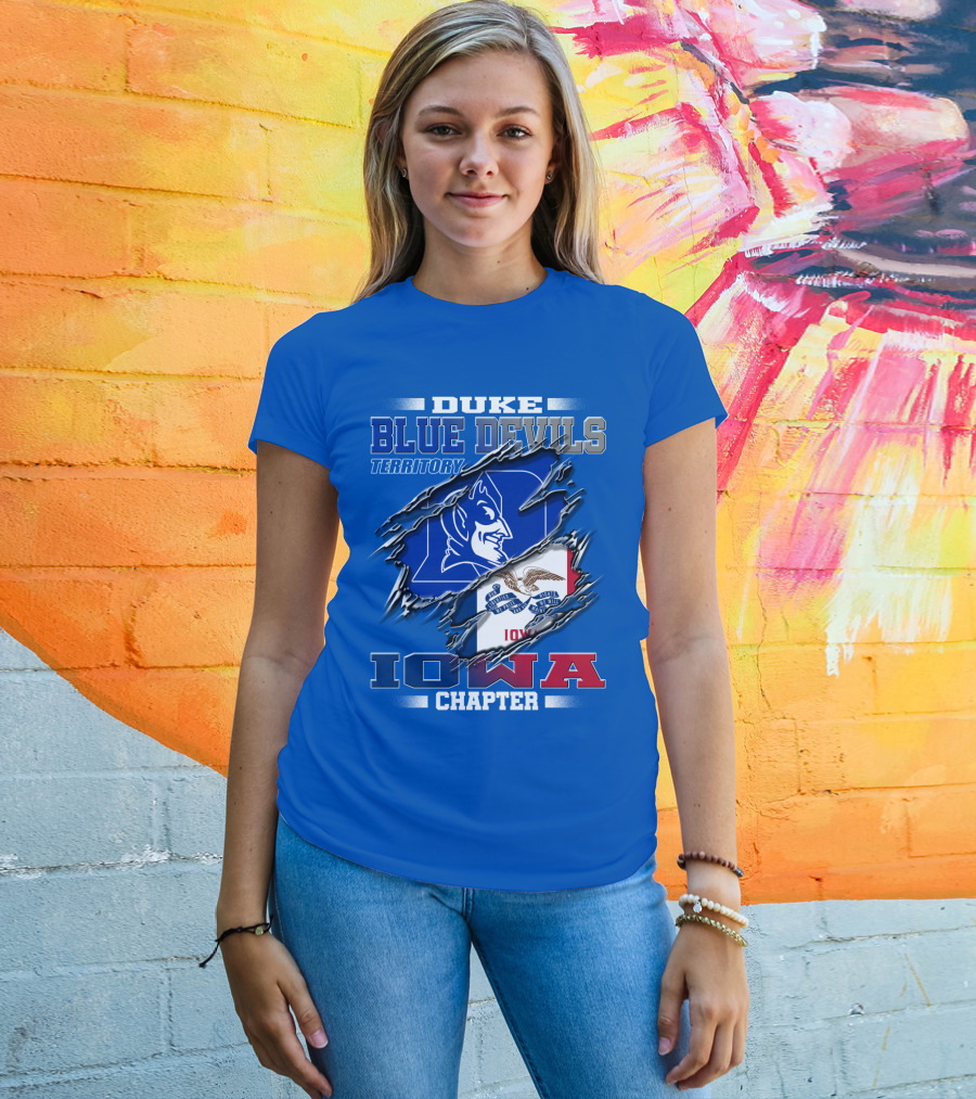 DUKE Blue Devils Territory Iowa Chapter T-Shirt
