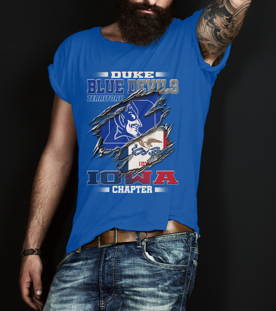 DUKE Blue Devils Territory Iowa Chapter T-Shirt