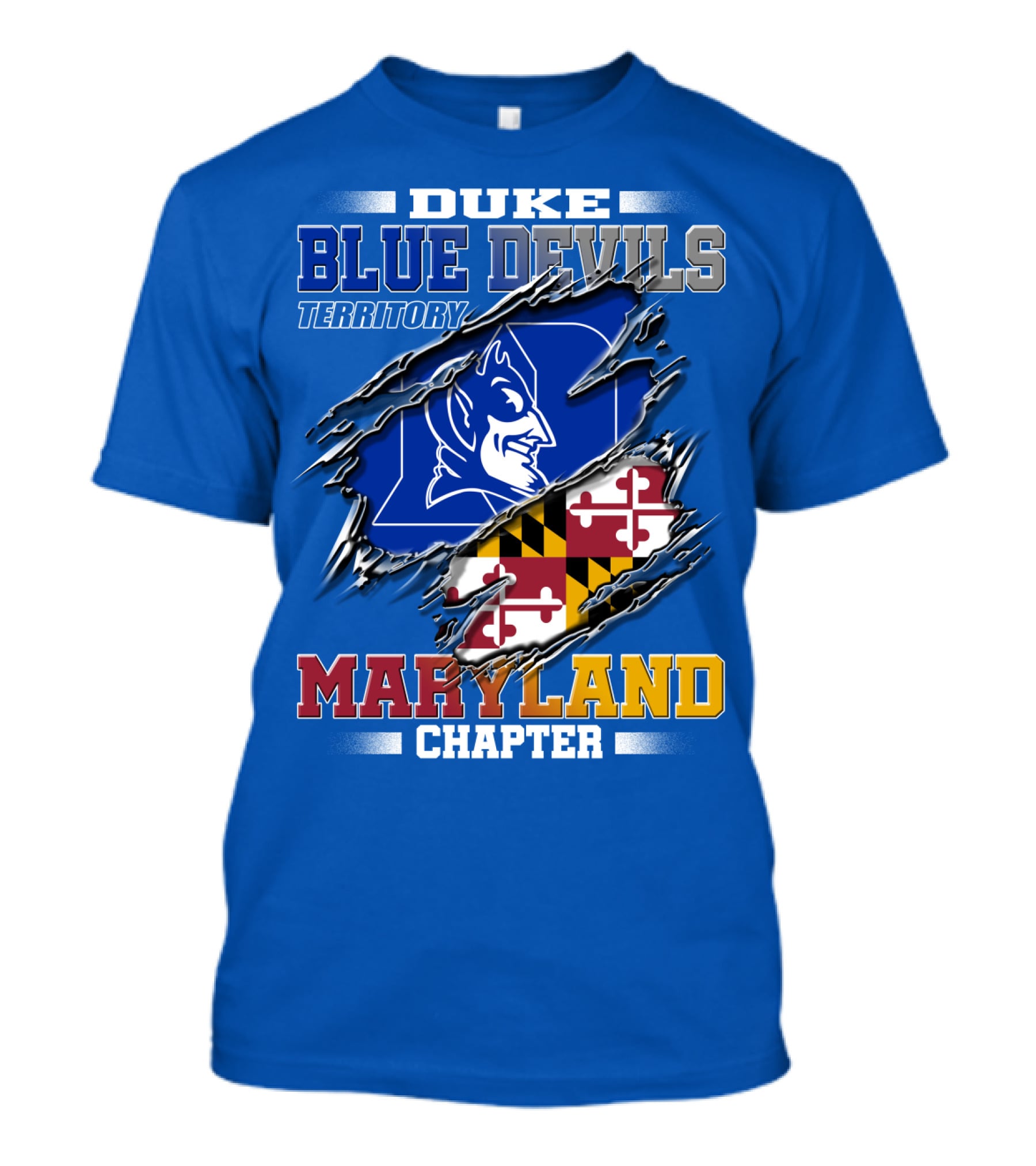 Duke Blue Devils Territory Maryland Chapter T-Shirt
