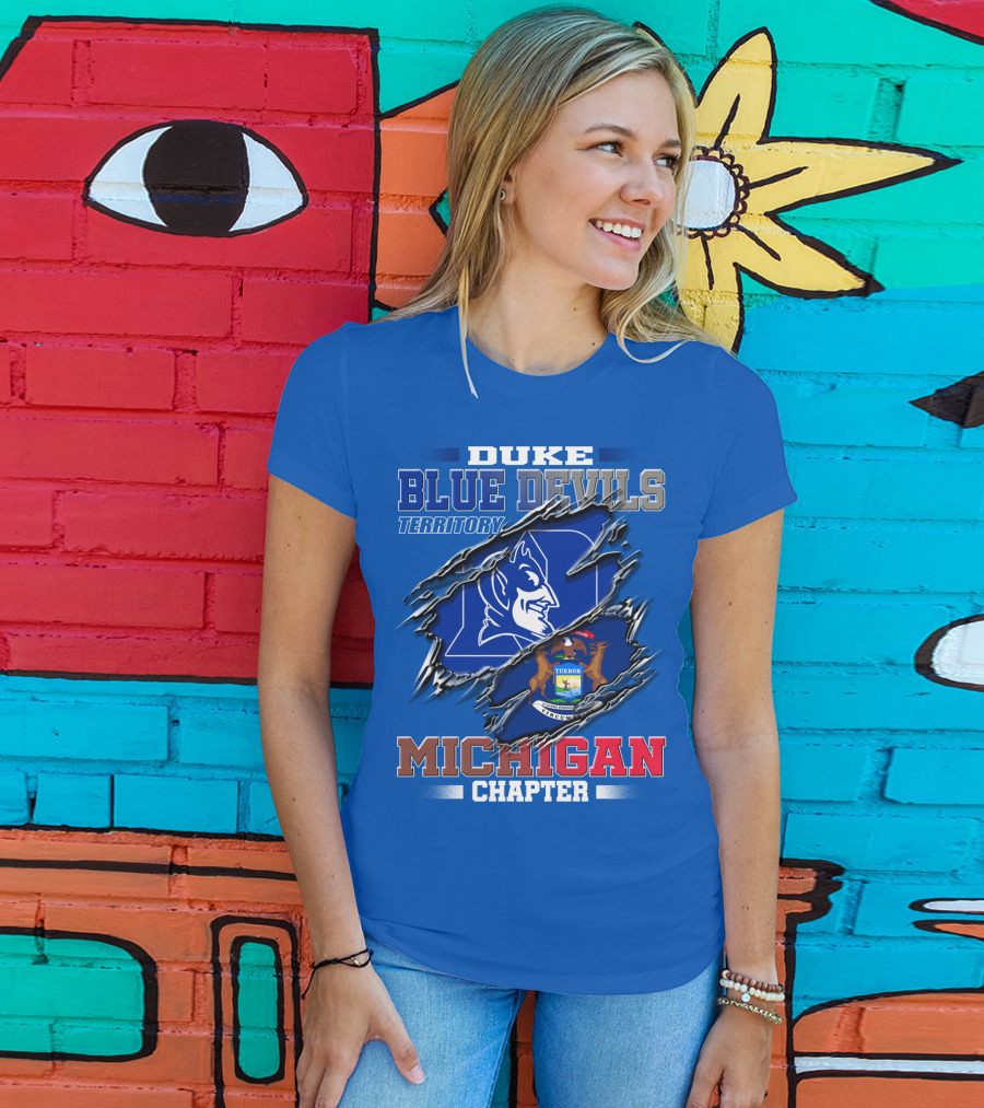 Duke Blue Devils Territory Michigan Chapter T-Shirt