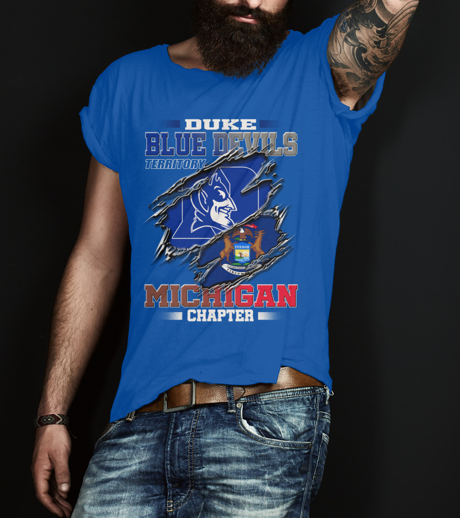 Duke Blue Devils Territory Michigan Chapter T-Shirt