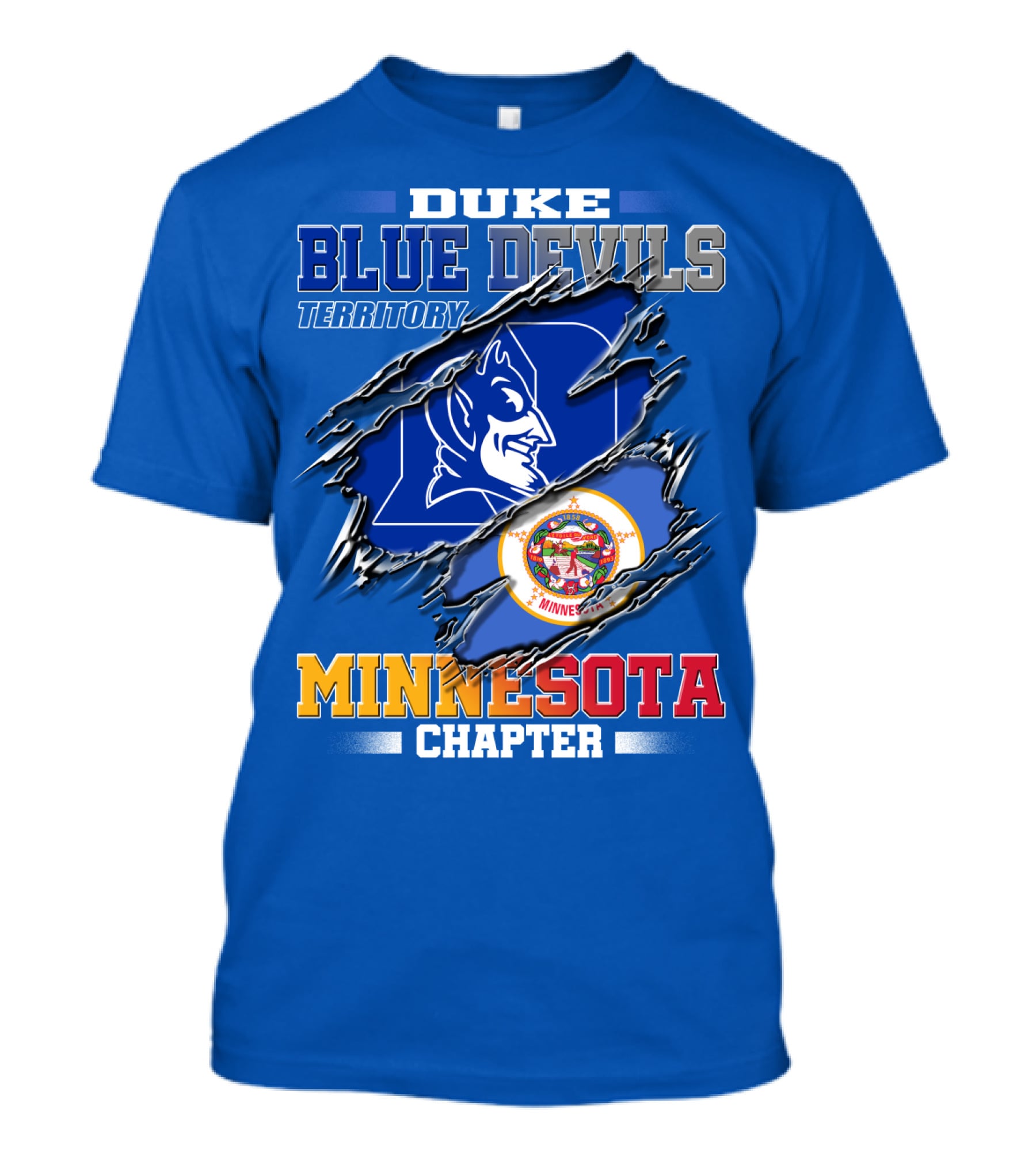 Duke Blue Devils Territory Minnesota Chapter T-Shirt