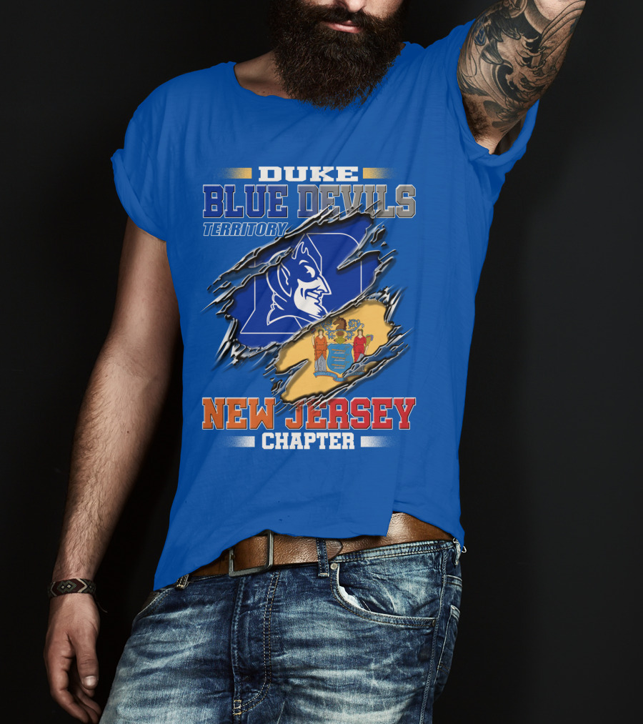 Duke Blue Devils Territory New Jersey Chapter T-Shirt