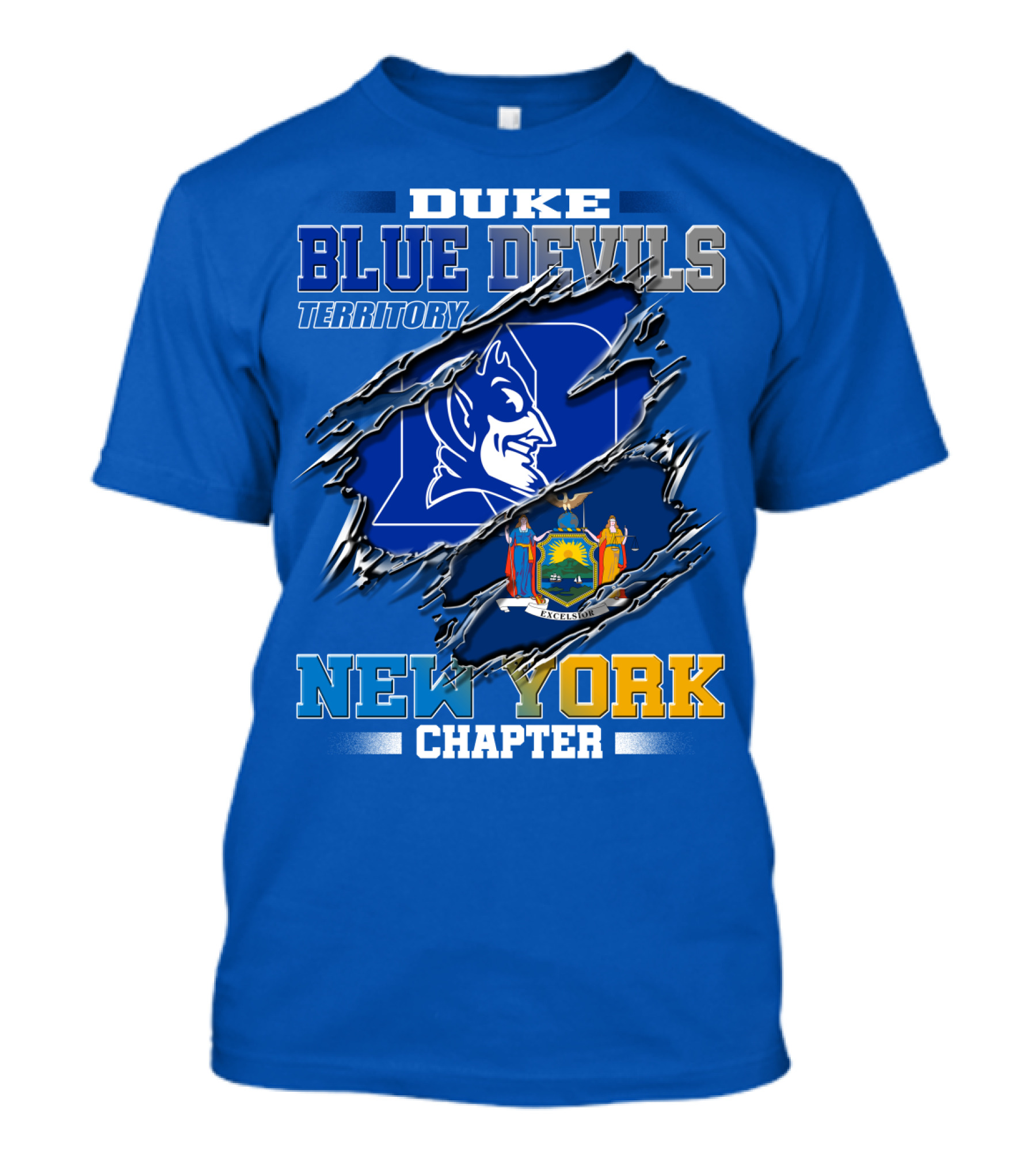 Duke Blue Devils Territory New York Chapter T-Shirt