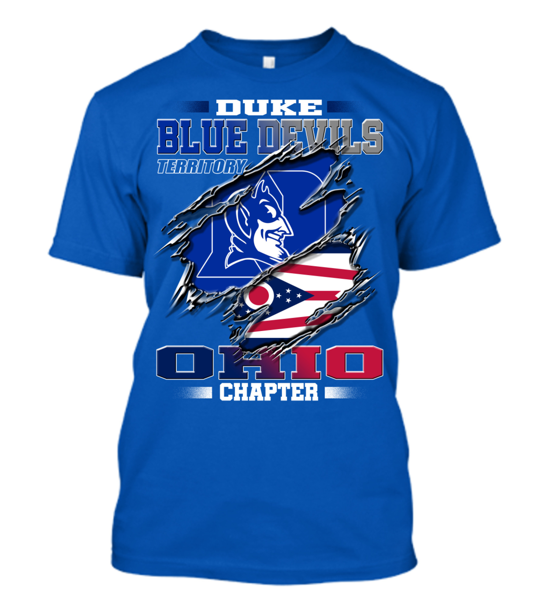 Duke Blue Devils Territory Ohio Chapter T-Shirt