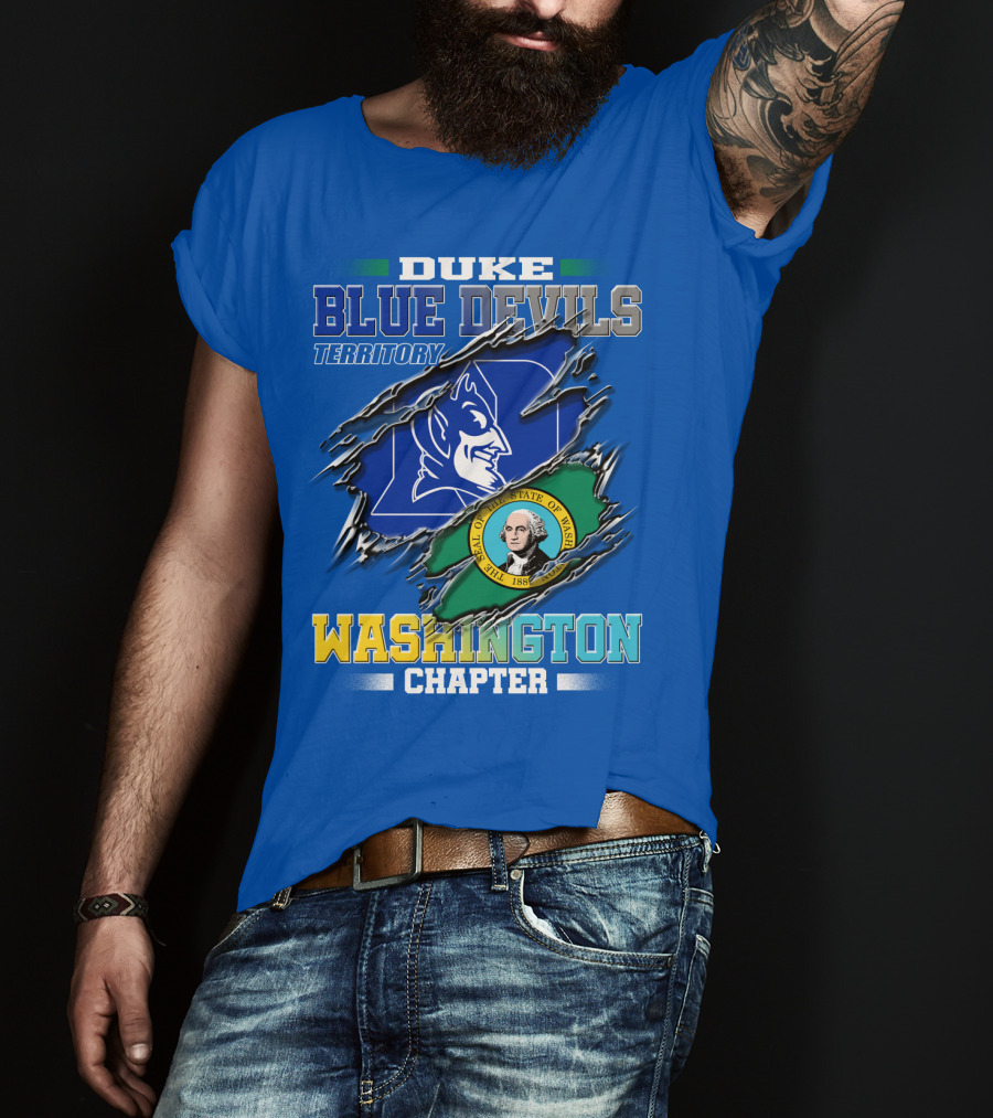 Duke Blue Devils Territory Washington Chapter T-Shirt