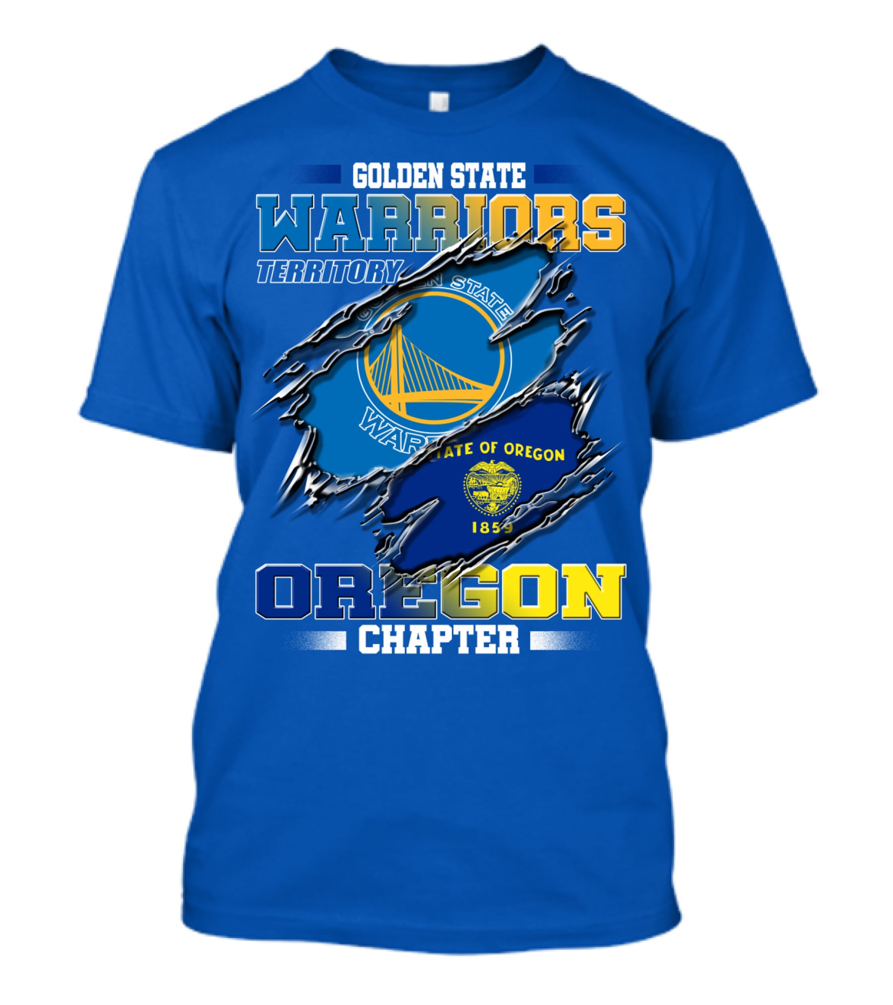Golden State Warriors Territory State Of Oregon Chapter 1859 T-Shirt