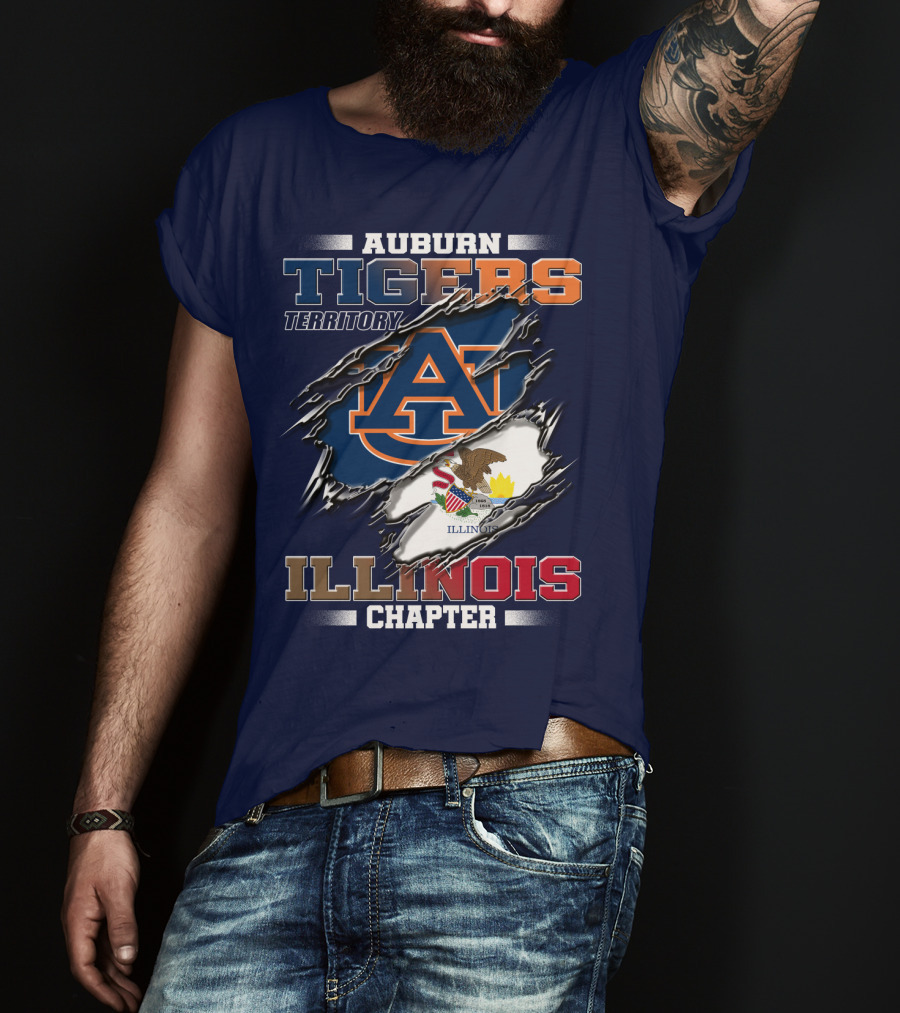 Auburn Tigers Territory Illinois Chapter T-Shirt