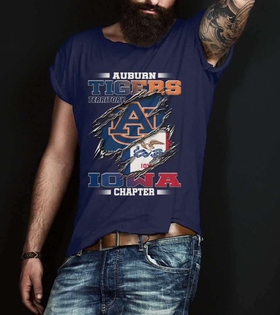 Auburn Tigers Territory Iowa Chapter T-Shirt