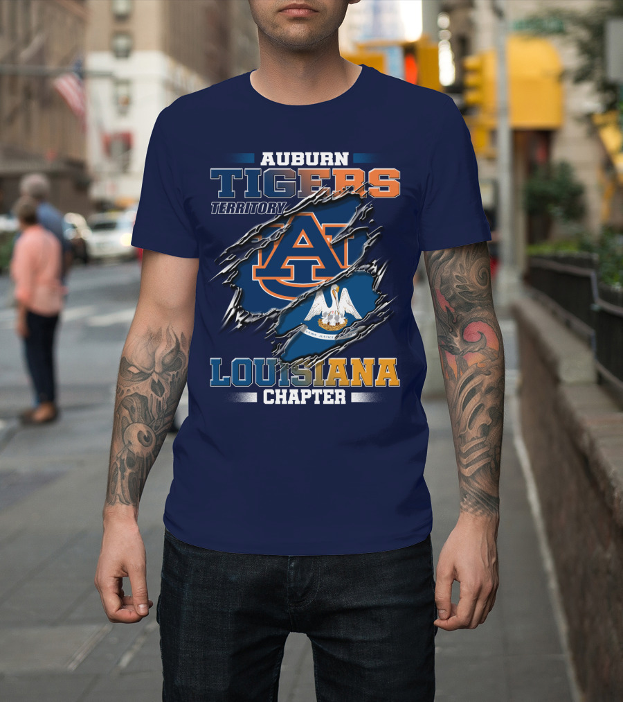 Auburn Tigers Territory Louisiana Chapter T-Shirt
