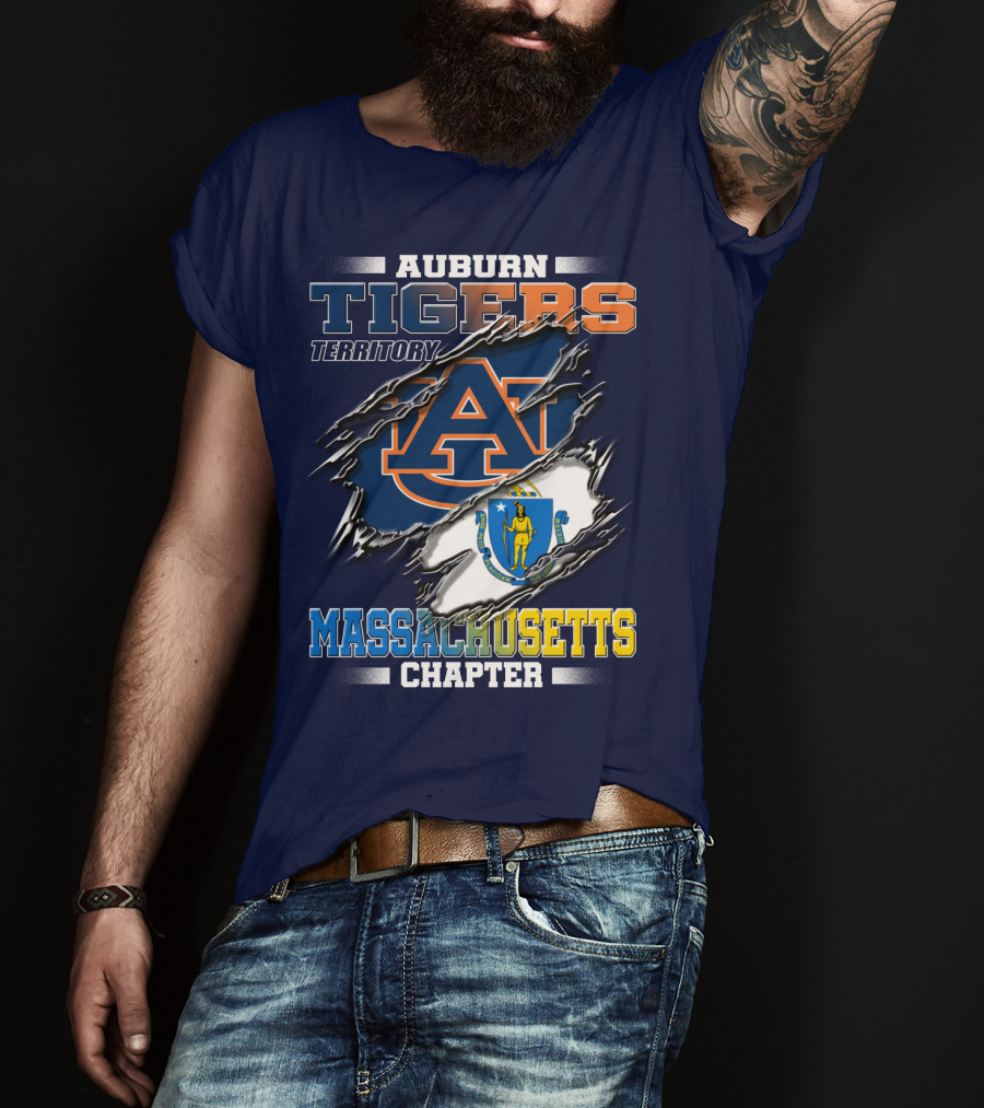 Auburn Tigers Territory Massachusetts Chapter T-Shirt