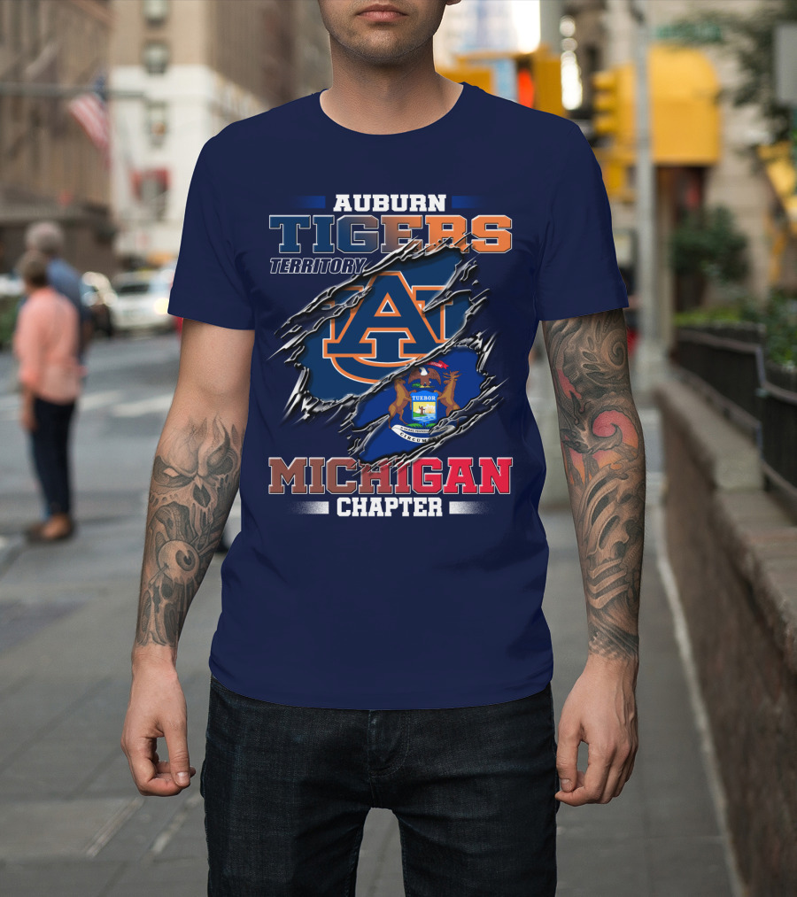 Auburn Tigers Territory Michigan Chapter T-Shirt