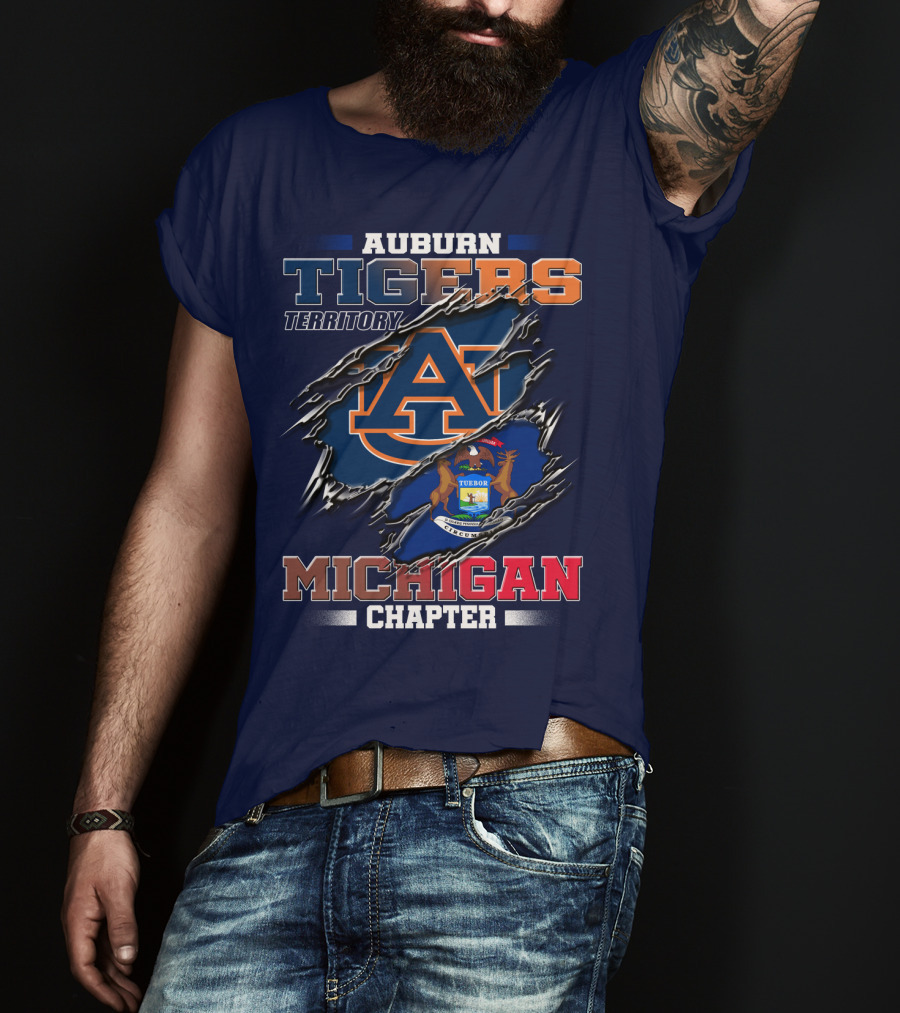 Auburn Tigers Territory Michigan Chapter T-Shirt