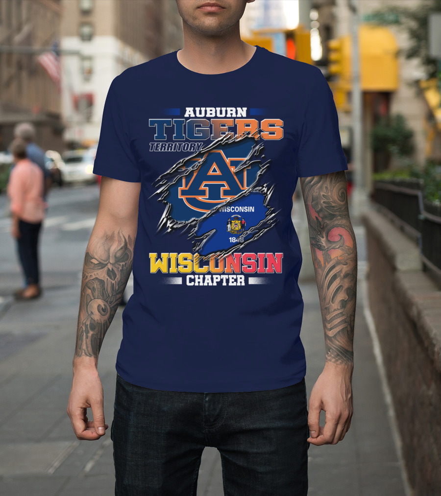 Auburn Tigers Territory Wisconsin Chapter 1848 T-Shirt