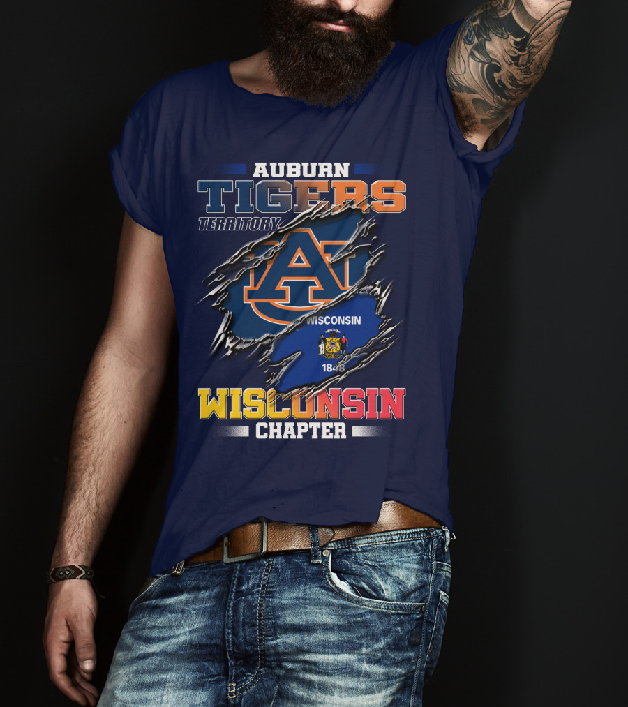 Auburn Tigers Territory Wisconsin Chapter 1848 T-Shirt