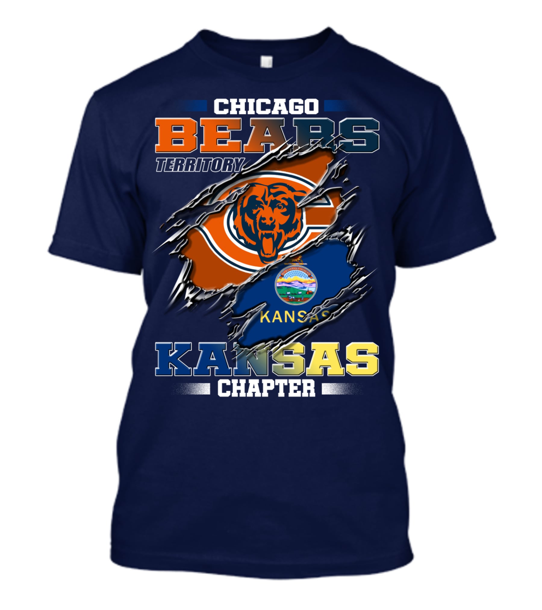 Chicago Bears Territory Kansas Chapter T-Shirt
